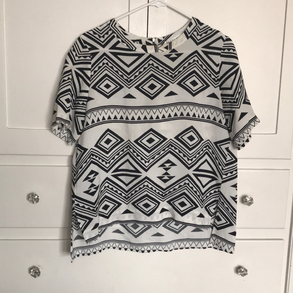 B&W Aztec shirt